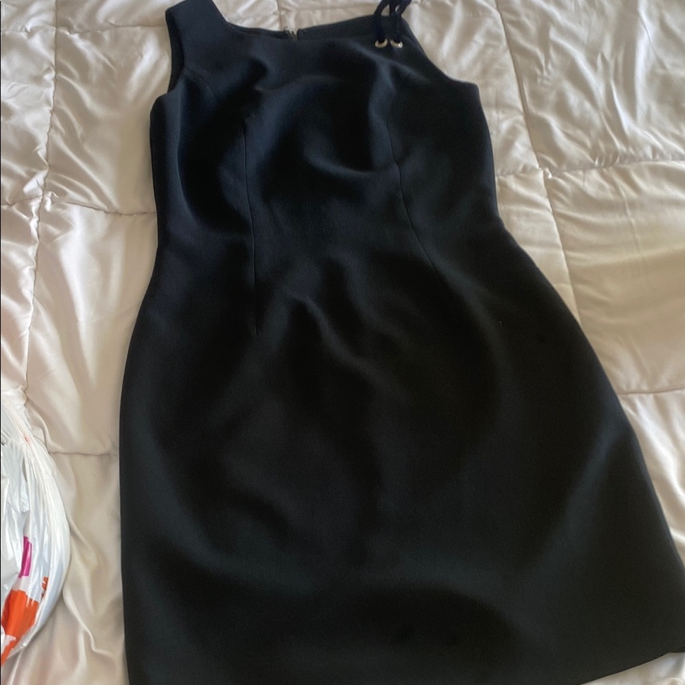 Black One Shoulder Sheath Cocktail Dress
